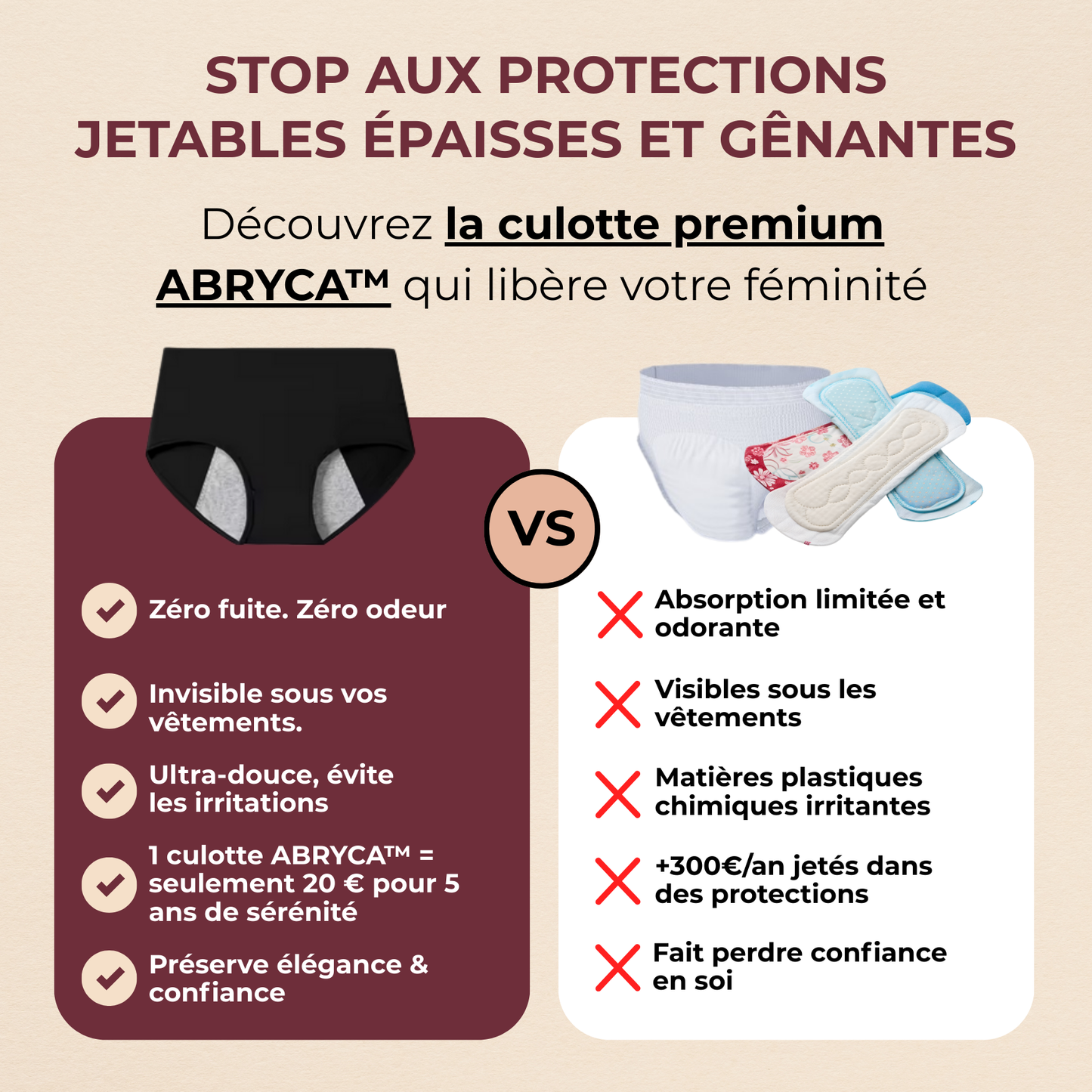 La culotte d'incontinence urinaire qui vous change la vie