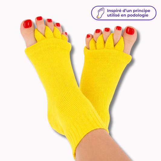 Chaussettes "Prends ton pied" - La liberté des orteils pour se détendre chez soi