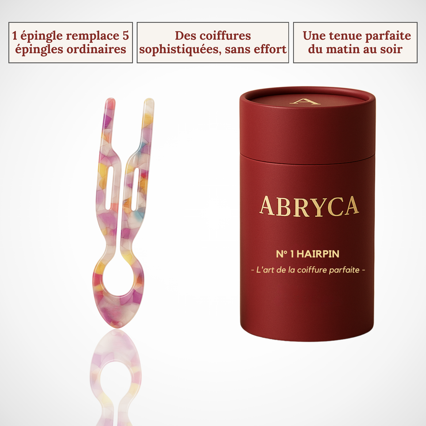 ABRYCA Nº1 HAIRPIN - Épingle à cheveux élégante et durable | 1 Achetée = 1 Offerte