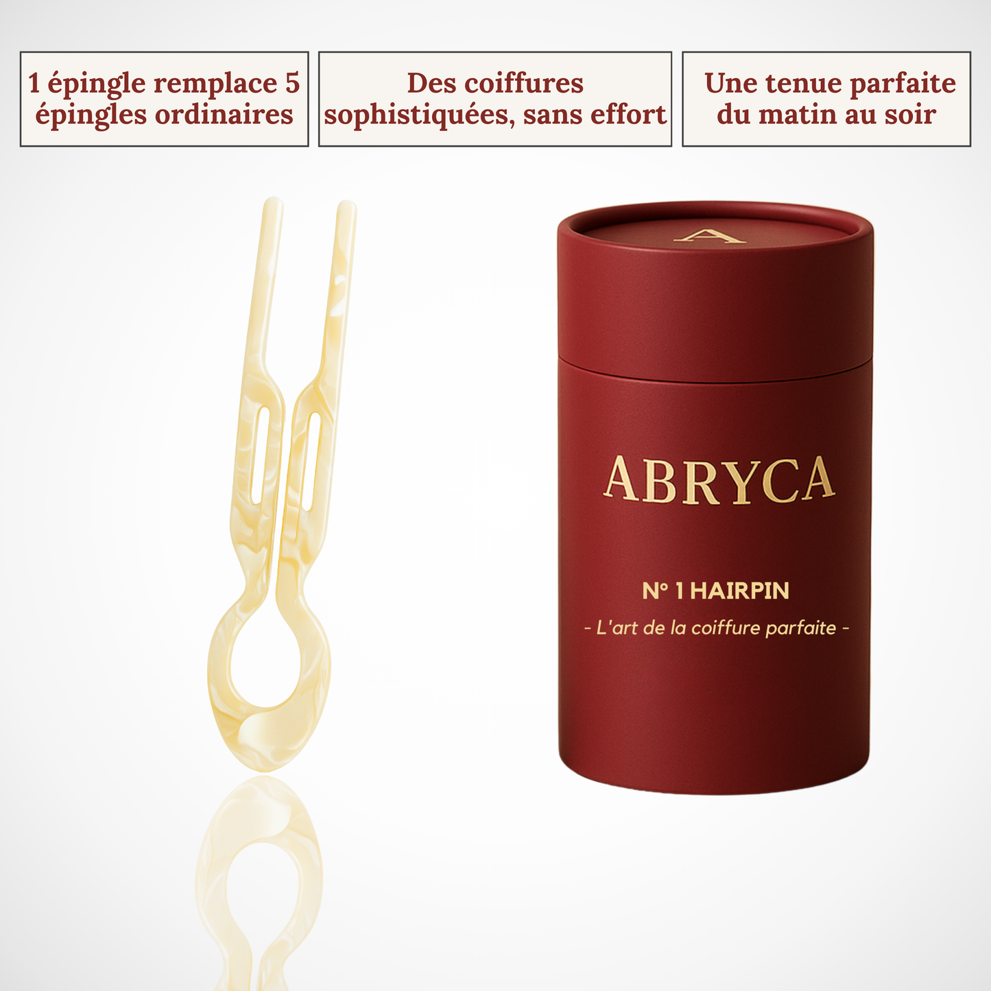 ABRYCA Nº1 HAIRPIN - Épingle à cheveux élégante et durable | 1 Achetée = 1 Offerte